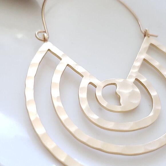 New! Zara Circles Hoop Earrings - Picture 3 of 12